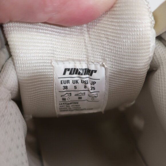 Womens Balenciaga White Taupe Gold Black Laced Grailed Runners Sneaker 8 - Picture 9 of 9